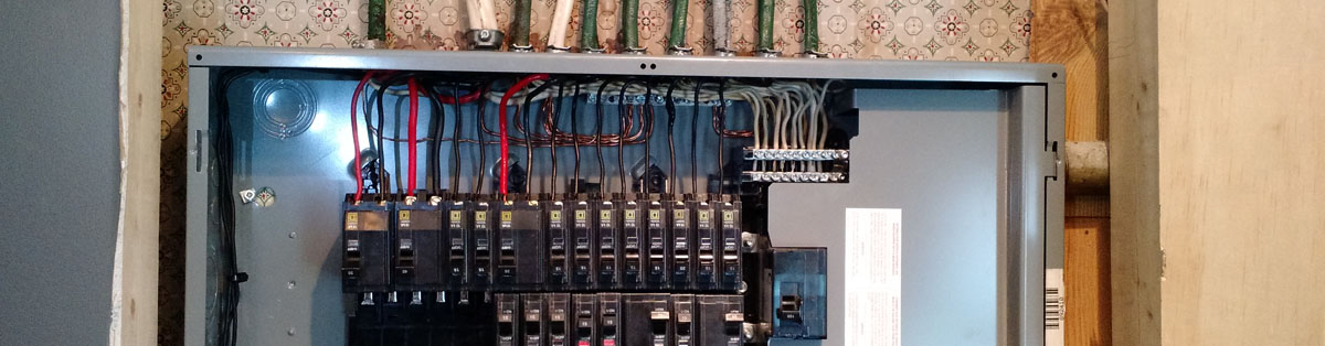 Neatly Wired Electrical Panel
